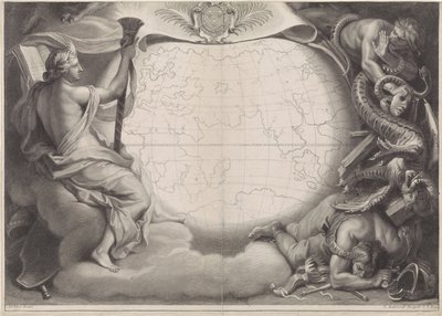 Allegorisk portrett av Louis XIV, konge av Frankrike av Gérard Edelinck