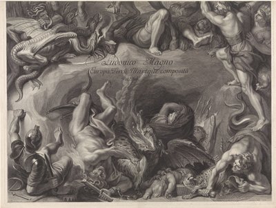 Allegorisk rytterportrett av Louis XIV, konge av Frankrike av Gérard Edelinck
