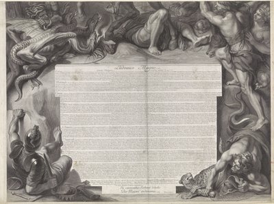 Allegorisk rytterportrett av Louis XIV, konge av Frankrike av Gérard Edelinck