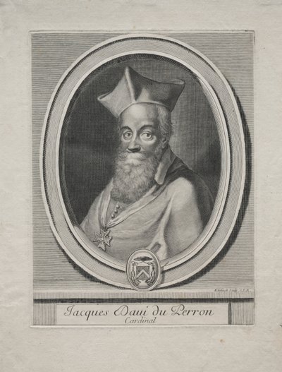 Kardinal Jacques Davey Duperron. av Gérard Edelinck