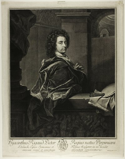 Hyacinthe Rigaud av Gérard Edelinck