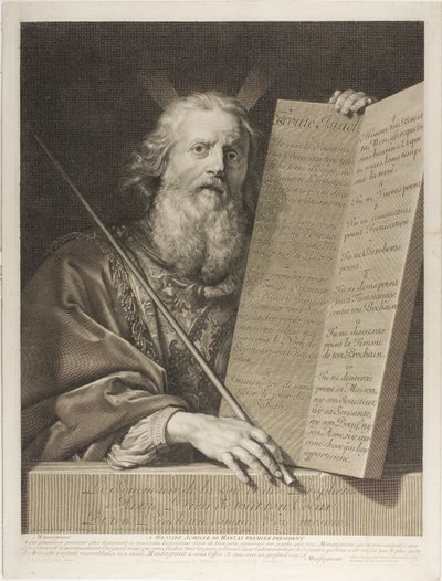 Moses av Gérard Edelinck