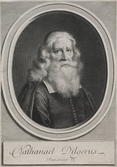 Nathanael Dilgerus, minister i Danzig, 1683. av Gérard Edelinck