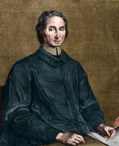 Portrett av Nicolas Malebranche (1638-1715), fransk filosof. av Gérard Edelinck