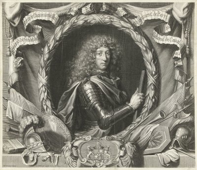 Portrett av Antoine-Armand de Fradet de Saint-Aoust av Gérard Edelinck