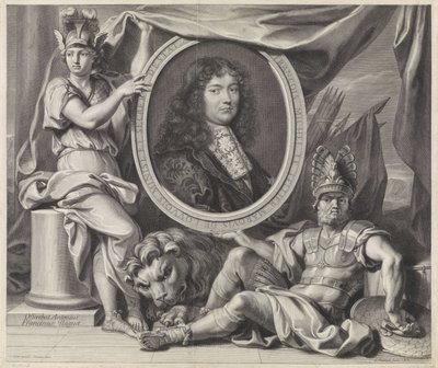 Portrett av François-Michel Le Tellier av Gérard Edelinck