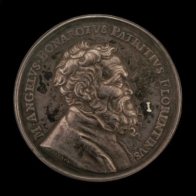 Michelangelo Buonarroti, 1475-1564, italiensk kunstner på forsiden, 1673. av Gérard Léonard Hérard