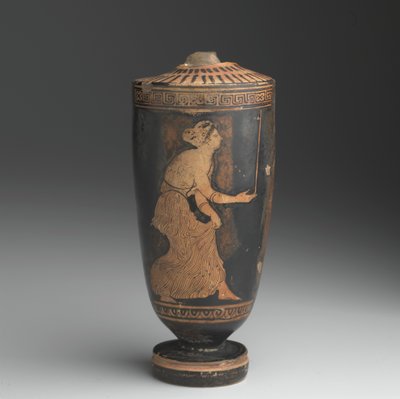 Attic Lekythos (glasert keramikk) av Greek