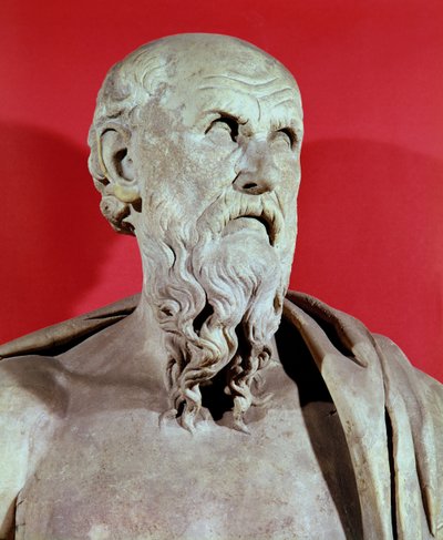 Byste av Hesiod av Greek