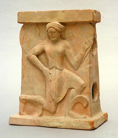 Keramisk alter med Iris, ca. 500 f.Kr. (keramikk) av Greek