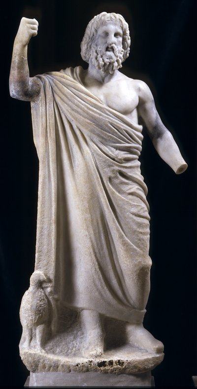 Statuett av Zevs, muligens fra Lilleasia av Greek