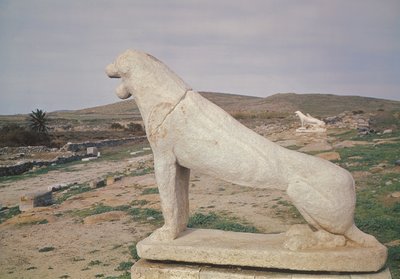 Utsikt over løveterrassen av Greek