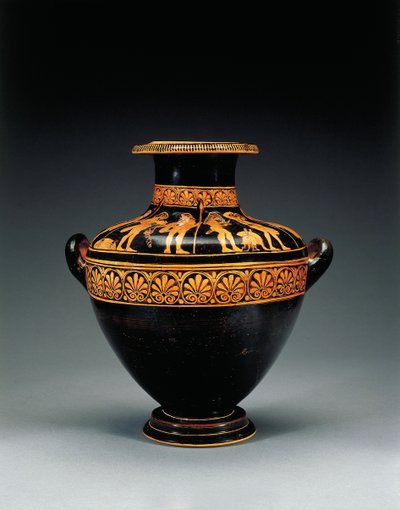 Attisk rødfigurkalpis, ca.470-460 f.Kr av Greek School