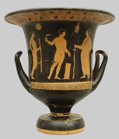 Klokkeformet krater fra Pisticci, Italia (keramikk) av Greek School