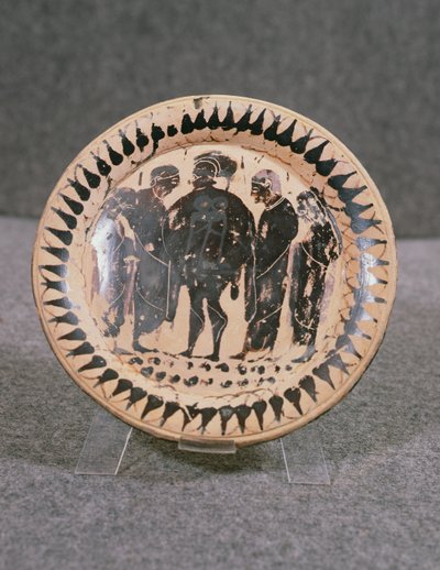 Tallerken, Vibo Valentia (Hipponion) (keramikk) av Greek School