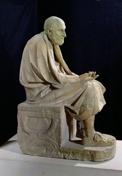Statue av Chrysippus av Greek School