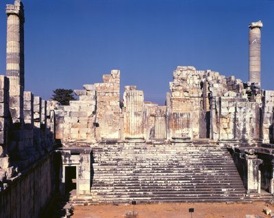 Den store trappen til Apollon-tempelet, ca. 336 f.Kr av Greek School