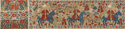 Brudeputetrekk, fra Ioannina, Ipeiros, 1600-1700-tallet (lin med silke- og sølvmetalltråder) av Greek School