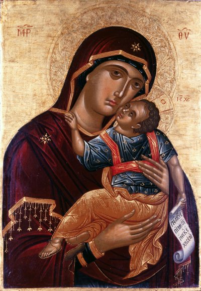 Fecioara Tandreței Fecioara Eleusanorwegian av Greek icon