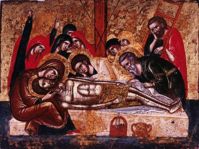 Nedstigningen fra korset av Greek icon