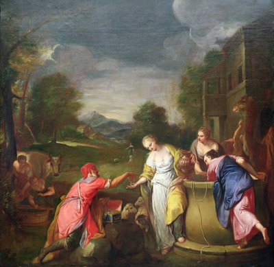 Eliezer og Rebecca av Gregorio Lazzarini