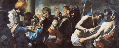Pilatus vasker hendene Kristus før Pilatus, ca. 1640. av Gregorio Preti