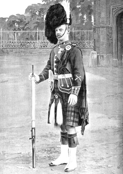 Fargesersjant, The Queens Own Cameron Highlanders, c1880 av Gregory and Co
