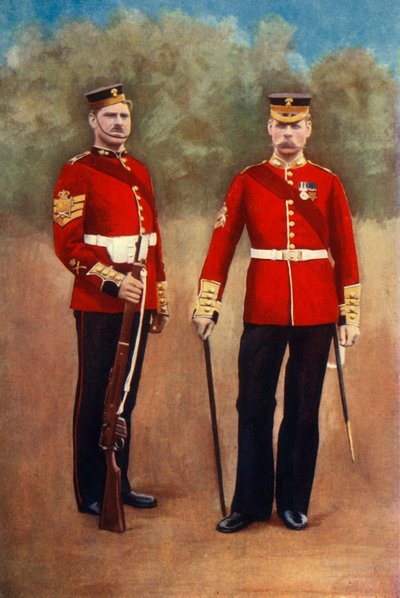 'The Grenadier Guards Colour-Sergeant & Sergeant-Major', 1901. av Gregory and Co