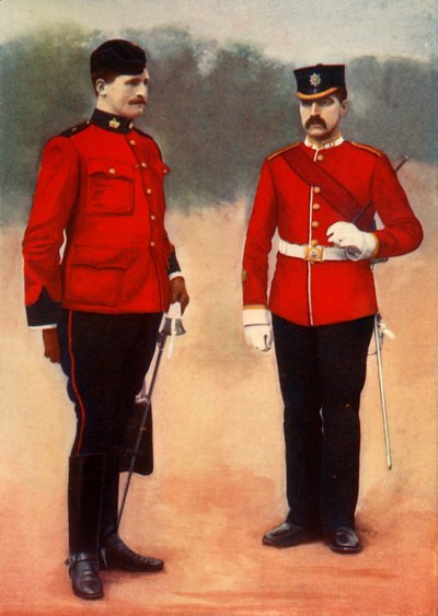 'West Surrey Adjutant and East Surrey Sergeant-Major', 1901. av Gregory and Co