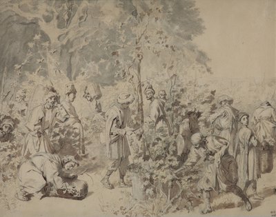 Druehøsting, mellom 1840 og 1847 av Grigori Grigorevich Gagarin