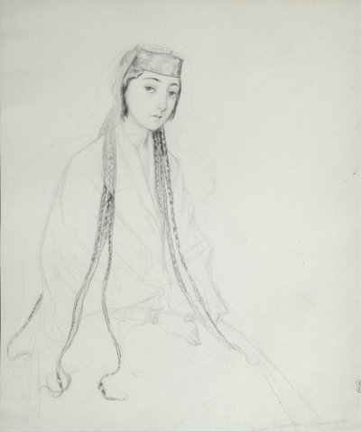Portrett av prinsesse Maria Maiko Orbeliani 1818-1849, 1840-1842 av Grigori Grigorevich Gagarin