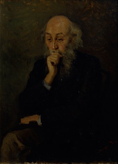 Portrett av kunstneren Nikolai Ge 1831-1894 av Grigori Grigoryevich Myasoedov