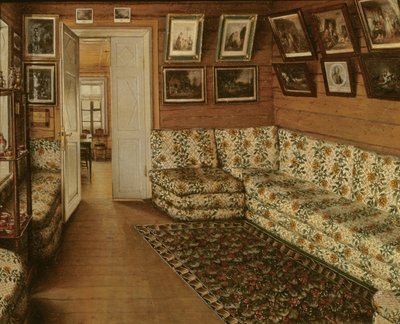 Mottaksrom i en herregård av Grigori Vasilievich Soroka