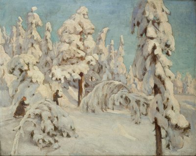 Skiløpere av Gudmund Stenersen