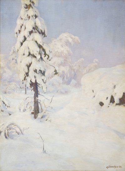Vinter i skogen av Gudmund Stenersen