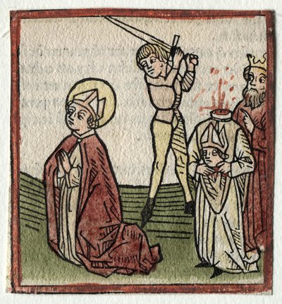 Sts. Theonestus og Albanus; eller St. Louis. Pancrace av Günther Zainer