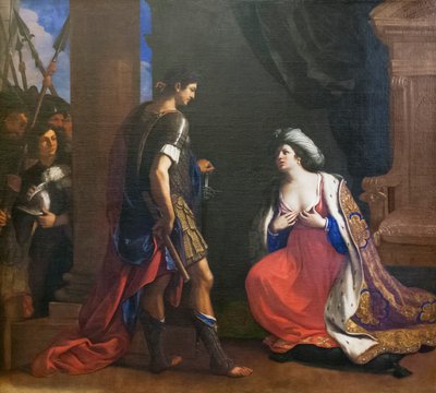 Kleopatra vor Octavianus von Guercino (1591-1666)