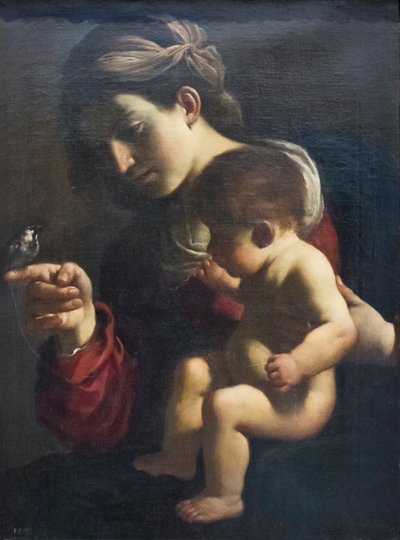 Madonna des Spatzes von Guercino (1591-1666)