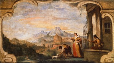 Return of Ulysses, av Giovanni Francesco Barbieri, kjent som Guercino (1591-1666). av Guercino