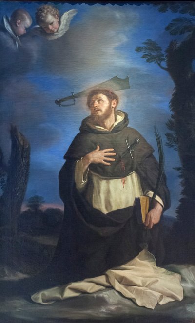 Der heilige Petrus von Verona von Guercino (1591-1666)