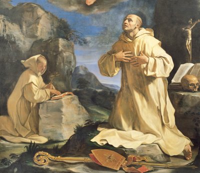Visjonen om St Bruno av Guercino