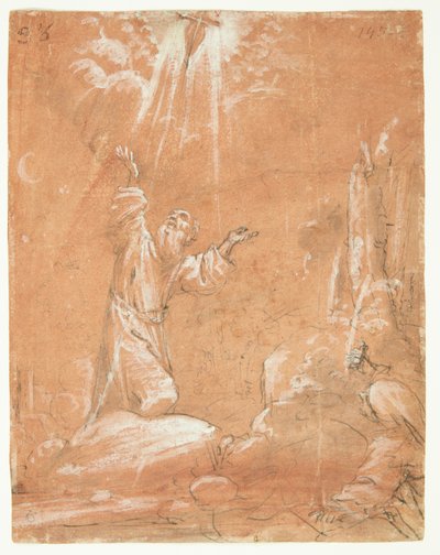 Stigmatisering av den hellige Frans av Assisi av Guercino