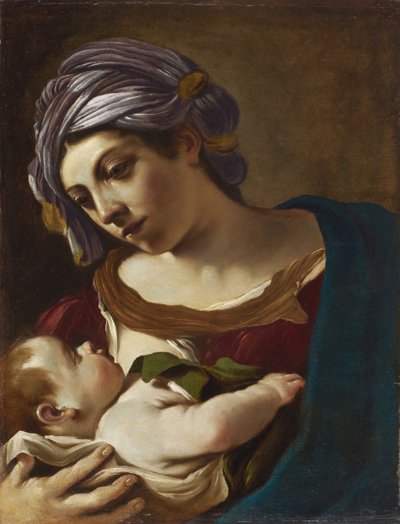 Madonna og barn av Guercino