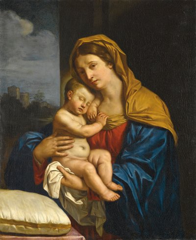 Madonna og barn av Guercino