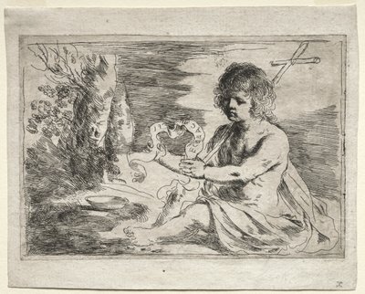 St. Johannes døperen av Guercino