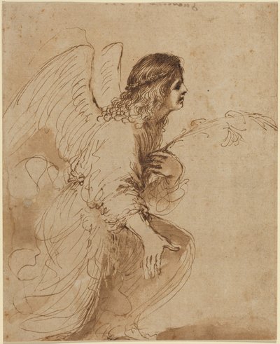 Bebudelsens engel av Guercino