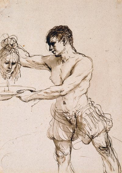 Bøddelen holder hodet til døperen Johannes, ca. 1637 av Guercino