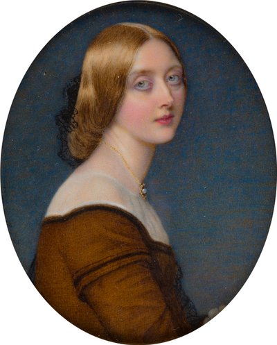 Portrett av en ukjent dame, ca. 1840-73 (olje på lerret) av Guglielmo Faija