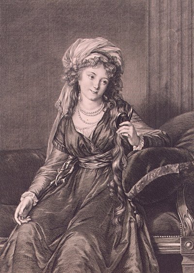 Portrett av grevinne Yekaterina Skavronskaya, født von Engelhardt 1761-1829, 1791 av Guglielmo Morghen