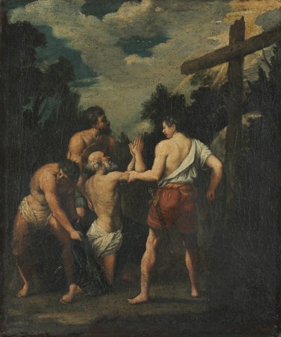Martyrium av Saint Andrew av Guido (after) Reni